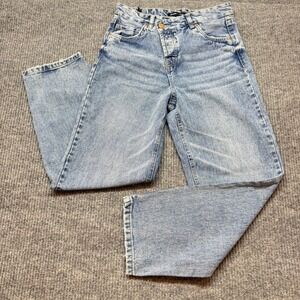 Bluenotes 90s Super High Rise Straight Leg Jeans Blue Womens Size 0‎ Denim